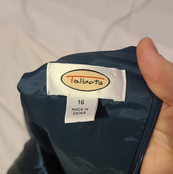 Talbots Dark Turquoise Dress - Picture 10 of 10